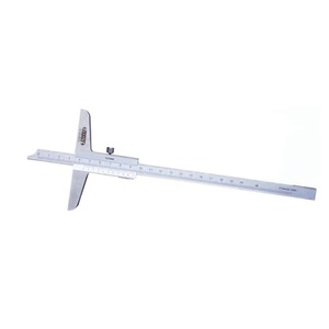 Jauge de profondeur à vernier INSIZE 1240-5001, plage 0-500 mm, affichage LCD, précision +/-0,05 mm, résolution 0,02 mm, longueur de base 150 mm - Product Image 1