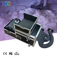 Machine à brouillard électrique 3000W en aluminium à double tuyau, brume basse, contrôle DMX512, débit de 40000 pieds cubes/minute pour effets scéniques
