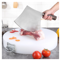 Planches à découper en plastique de qualité alimentaire en PE, rondes/carrées, colorées, pour une utilisation culinaire
