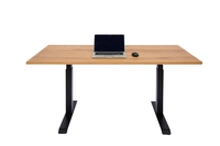 Table de bureau en bois de chêne massif, style moderne et simple,