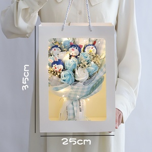 Fiori <span class=keywords><strong>di</strong></span> Sapone Decorativi Romantici Cinesi all'Ingrosso, Lunga Durata, per <span class=keywords><strong>San</strong></span> <span class=keywords><strong>Valentino</strong></span>, Festa del Papà, Compleanno, Festa dell'Insegnante - Product Image 3