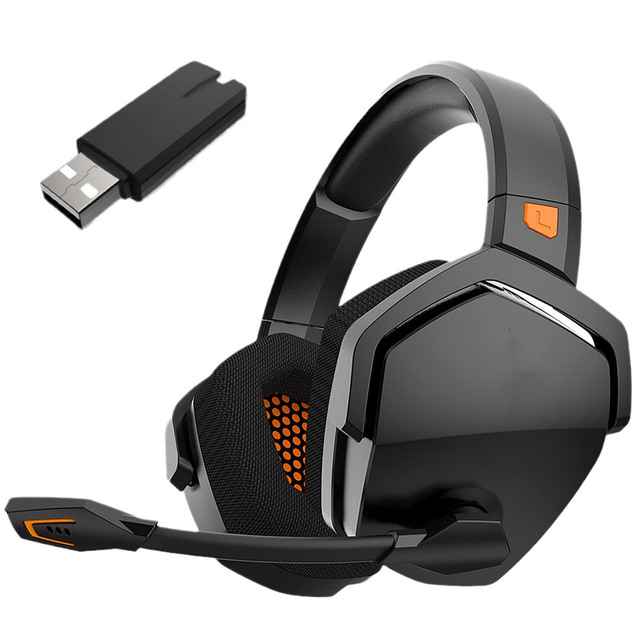 Wireless Over Ear Noise Cancelling Gaming Headset Built in Microphone Stereo Sound Headphones