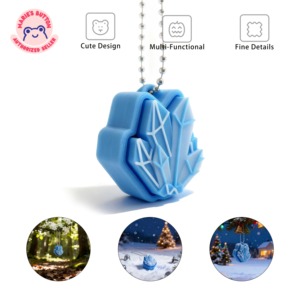 Massaggiatore per Dita Stampato in 3D, Portachiavi in Cristallo, Accessorio Auto Durevole, Ciondolo per Zaino, Regalo per Natale, Halloween, San Valentino - Product Image 2