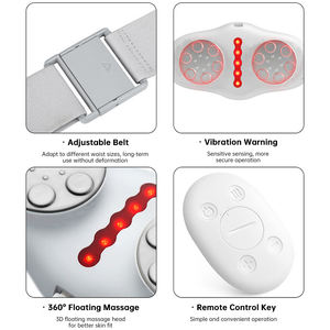 Almohadilla de calefacción portátil Dernox, cinturón de cintura cálido Personal ABS + masaje de vibración de silicona, masajeador de cinturón de palacio de calefacción - Product Image 3