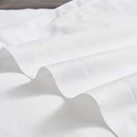 Parure de lit hôtelière de luxe 4 pièces en coton égyptien 100% 400 fils/cm², drap-housse, taie d'oreiller et housse de couette toutes saisons, taille King
