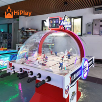Table de hockey dôme commerciale à monnayeur, machine de jeu d'arcade de hockey pour 2 joueurs, jeu sportif d'intérieur pour centre commercial et FEC