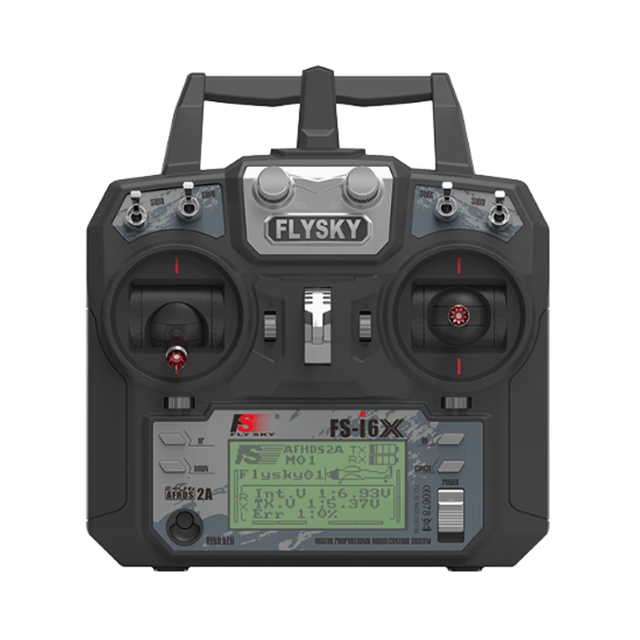 FLYSKY FS I6 2.4G 6ch Transmitter Receiver System LCD Screen Metal Material for Compatible Helicopter RC Drones Accessories
