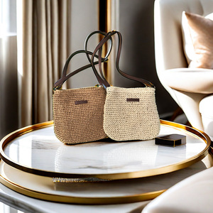 Bolso de Hombro de Playa de Moda, Venta Directa de Fábrica, Nuevo Bolso Bandolera de Ganchillo Hecho a Mano, Bolso Mensajero Informal para Mujer - Product Image 1