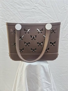 工場カスタム無地シリコン製トートバッグ シンプルなサザンスタイル<span class=keywords><strong>EVA</strong></span>ビーチバッグ - Product Image 6