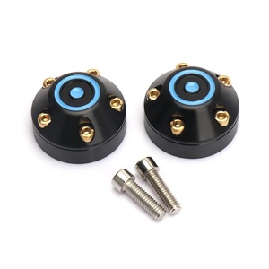 Nuovi Accessori per Moto Tappi per Manopole Manubrio in Alluminio Tappo Estremità Barra per <span class=keywords><strong>Vespa</strong></span> Primavera 150 Sprint 150 <span class=keywords><strong>GTS</strong></span> <span class=keywords><strong>300</strong></span> - Product Image 1