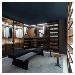 Meilleures Ventes : Système de Rangement Modulable pour Dressing, <span class=keywords><strong>Armoire</strong></span> Spacieuse en Bois Grande Capacité avec Étagères et Tiroirs - Product Image 3