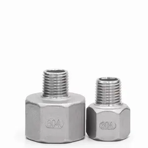 WZ Edelstahl Stecker zu Buchse Adapter 3/4 ''BSP Buchse x 1/2'' BSP Stecker