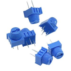 Potentiomètre de précision à résistance réglable 3386p-1-103 1k/2k/5k/10k/20k/50k, potentiomètre trimmer en ligne avec capuchon, résistance 3386p - Product Image 6