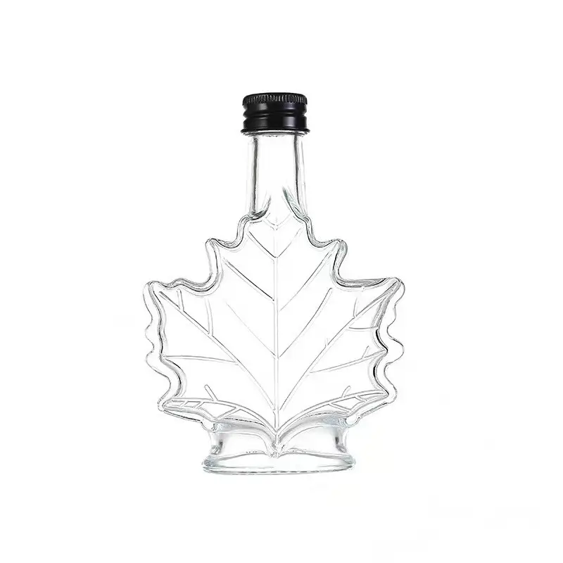 Mini leere Glas Maple Leaf Liquor Weinflaschen