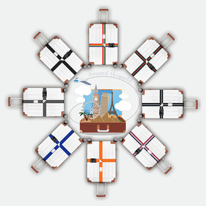 <span class=keywords><strong>Sangle</strong></span> de bagage avec cadenas TSA 5CM, <span class=keywords><strong>sangle</strong></span> de <span class=keywords><strong>valise</strong></span> robuste, 7 couleurs vives, <span class=keywords><strong>sangle</strong></span> de sécurité pour voyage, <span class=keywords><strong>sangle</strong></span> renforcée pour sacs - Product Image 2