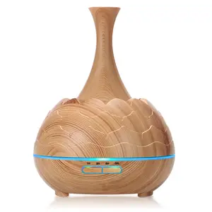 400ml Wood Air Humidifier Aroma Diffuser Essential Oil Humidificador 7 LED Night Light Change for Home