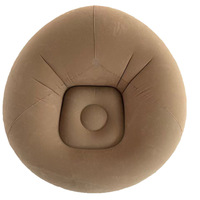 Nouveau fauteuil gonflable minimaliste moderne en PVC, chaise de salon sphérique floquée pour l'extérieur/l'intérieur, tabouret pliable