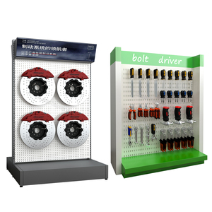 Nhiệm Vụ Ánh Sáng Duy Nhất Hai Mặt Kim Loại Sắt Kệ Hiển Thị Giá Bán Lẻ Cửa Hàng Móc Giá Công Cụ Đứng Với Lớp Móc Thiết Kế - Product Image 6