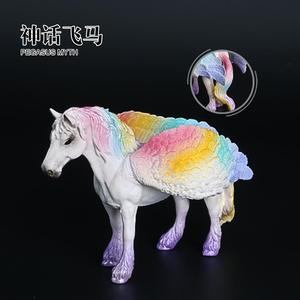 Vente <span class=keywords><strong>en</strong></span> gros de figurines d'animaux <span class=keywords><strong>en</strong></span> PVC solide, simulation de licornes mythiques, modèle de statue de pégase - Product Image 6