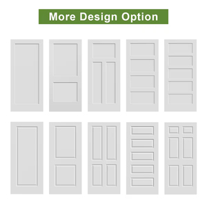 Porte simple en MDF blanc classique de nouvelle conception 2026 avec isolation phonique pour chambre à coucher, cuisine, hôtel et salon - Product Image 2