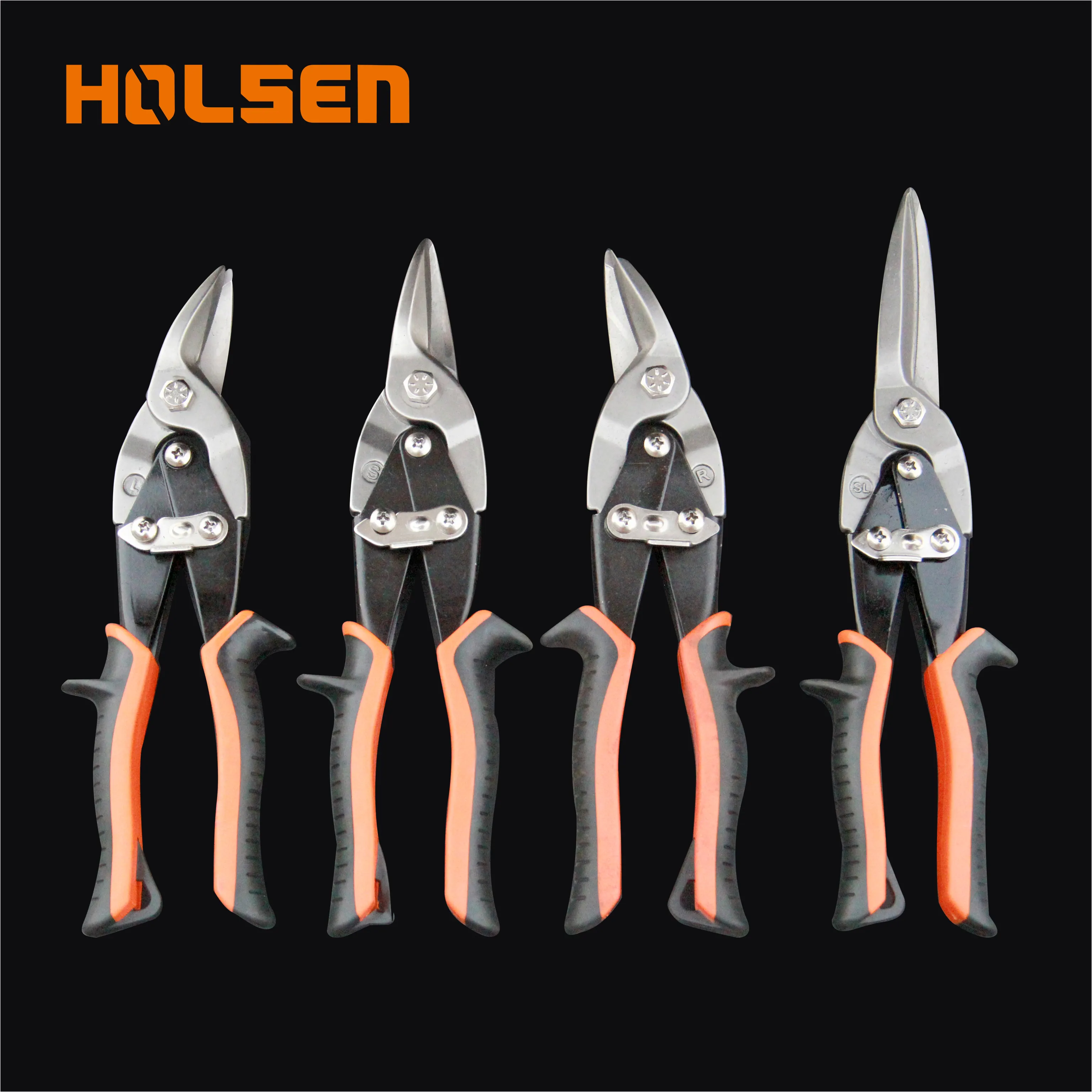 Holsen 10" Hand Tool Tin Snips CR-MO Sheet Metal Straight Aviation Tin Snip Scissors