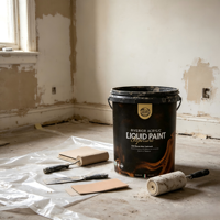 Peinture murale intérieure acrylique Validea à faible teneur en COV, lavable, haute couvrance, finition mate pour chambre, salon, hôtel, bureau, décoration intérieure