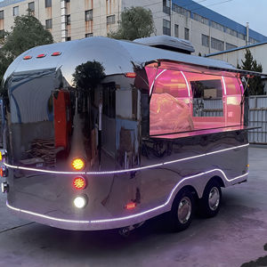 Camión de Comida Móvil Viral para Venta de Hot Dogs, Helados, Café, Té con Leche, Vehículo de Venta de 13 pies con 4 Estantes Portátiles de Acero Inoxidable - Product Image 1