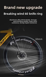 Vélo de route sport en aluminium 700C 25C pour adultes, freins à disque doubles, système de transmission 16 vitesses, guidon pliable bilatéral - Product Image 4