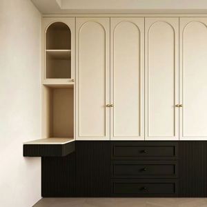 Armoire de rangement en bois pour chambre à coucher, style français léger, haute valeur esthétique, pratique, haut de gamme - Product Image 6