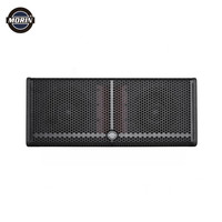 Sistem Speaker Line Array Aktif Profesional Full 2 X 8 dengan Kayu Lapis Birch PA, 400W MF + 100W HF
