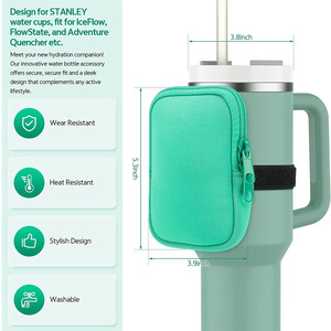 Funda <span class=keywords><strong>para</strong></span> Botella de Agua <span class=keywords><strong>para</strong></span> Stanley Quencher Adventure de 40 oz y Stanley Neoprene Adventure Quencher, Bolsa Térmica <span class=keywords><strong>para</strong></span> Vasos - Product Image 4