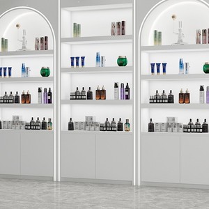 Mueble cosmético personalizado para salón de belleza, expositor de maquillaje, cuidado de la piel y esmalte de uñas, vitrina comercial para minoristas. - Product Image 2