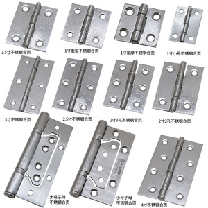 Charnières sans boîtier en acier inoxydable, ouverture à 180 degrés, 3 trous, design industriel, quincaillerie pour meubles, charnières pour portes et fenêtres - Product Image 1