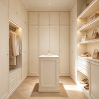 Armoire dressing moderne sur mesure avec étagères, coiffeuse et miroir, écologique et personnalisable pour chambre parentale