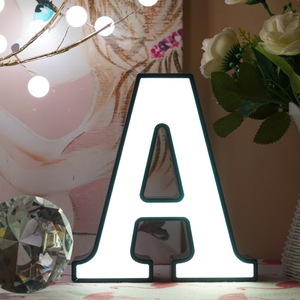 2025 nuovo LED inglese lettera Light Box Shop lampada decorativa per feste con alimentazione a corrente alternata o opzione batteria - Product Image 6