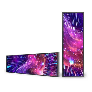 Android Kệ cạnh hiển thị 15 23 24 36 50 inch siêu rộng màn hình Wall Mount kéo dài căng loại thanh kệ màn hình quảng cáo