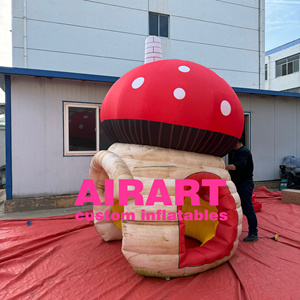 <span class=keywords><strong>Casa</strong></span> Inflable Gigante con Forma de Hongo con Puerta y Ventana para Decoración de Fiestas Temáticas - Product Image 5