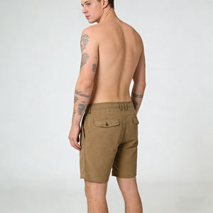 Shorts cargo confortables et extensibles pour hommes, avec poche zippée, séchage rapide, respirants, pour l'entraînement, boardshorts - Product Image 2