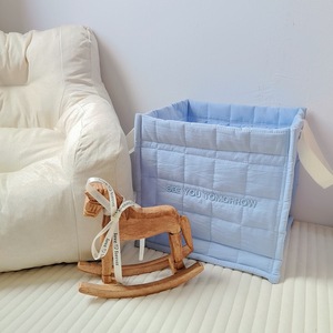 Organizzatore Moderno per Pannolini in Tessuto Trapuntato, <span class=keywords><strong>Cesto</strong></span> Portaoggetti per Cameretta di Grande Capacità con Ricami - Product Image 6