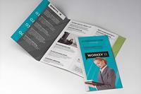 Impression offset personnalisée à bas prix, conception et production de dépliants, affiches, brochures, manuels d'utilisation et instructions publicitaires sur une page.