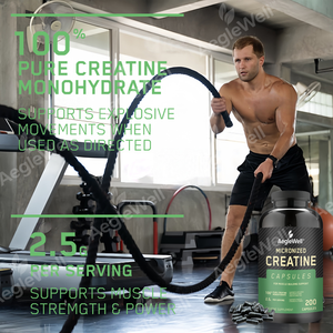 Rifornimento di fabbrica di creatina monoidrato capsule di creatina rapida costruzione muscolare creatina micronizzata Fitness nutrizione sportiva capsule di creatina - Product Image 5