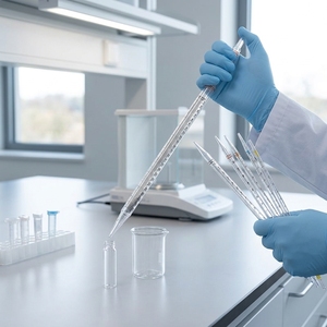 Pipette sérologique jetable 2 ml, micropipette en plastique transparente graduée pour le transfert de liquides en laboratoire - Product Image 2