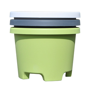 Thickened Resin Flower Pot Circular Root Controlling Frosted <b>Large</b> Bulbous Plant Pot Home Use Durable Minimalist Design - Product Image 2