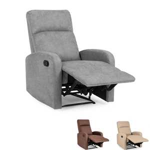 Fauteuil inclinable Dream avec repose-pieds manuel 74x77x110 cm, en tissu, pour salon - Product Image 1