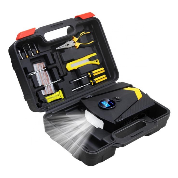 ALIOTDigital Tire Inflator DC 12 V Car Portable Air Compressor Pump 150 PSI Car Air Compressor for Auto Car Motorcycles Bicycles