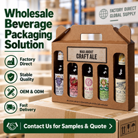Sac cadeau pour cinq bouteilles de vin, prêt à la vente, fabriqué avec des ouvertures en carton de qualité supérieure et un délai de livraison rapide pour la commercialisation d'alcool.