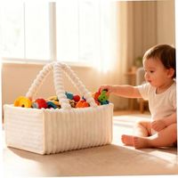 Organisateur de couches pour bébé, élégant, portable, avec séparateurs amovibles, en polyester doux, résistant à l'eau, grande capacité, ouverture supérieure
