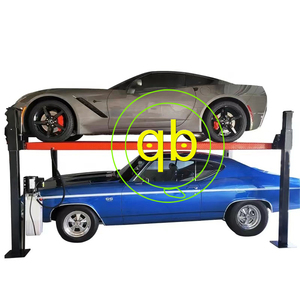 Promotion : Élévateur de stationnement automobile à quatre poteaux haute capacité avec roulettes, empileur double niveau, équipement de levage hydraulique pour voitures - Product Image 6