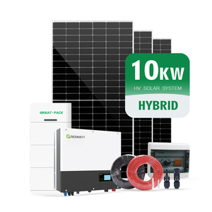 Hệ thống tốt nhất tích hợp 10KW trên lưới điện năng lượng mặt trời PV với pin lithium 20kwh và hệ thống tấm pin mặt trời 50kw - Product Image 1