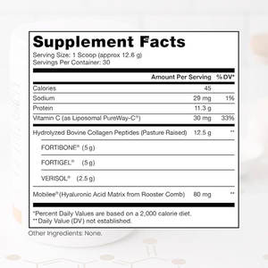 最安値加水分解コラーゲンタイプI、II、III髪、肌、爪、骨、関節用の無香料マルチコラーゲンプロテインパウダー - Product Image 2